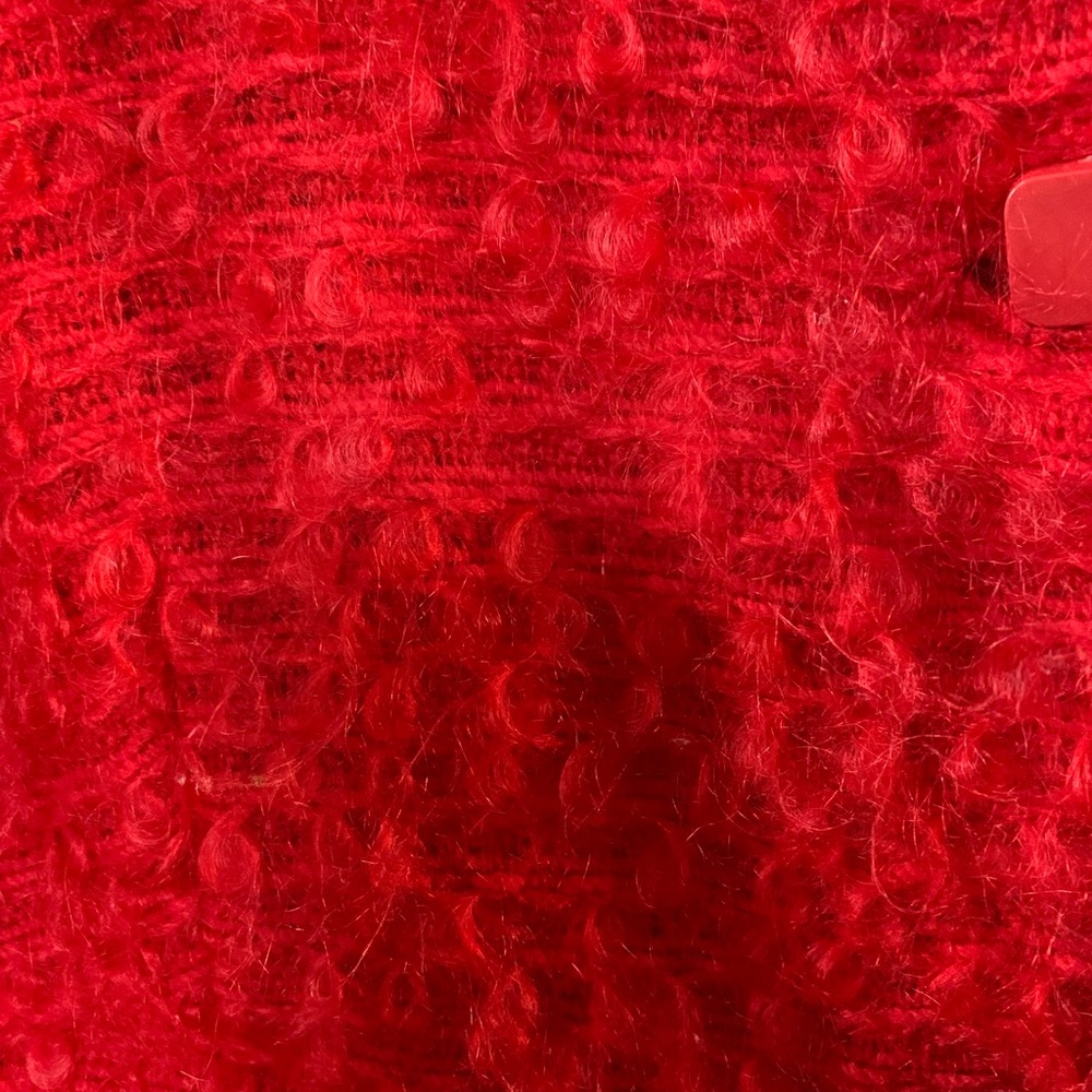Vibrant Red Teddy Jacket - True Vintage - Picture 8 of 8